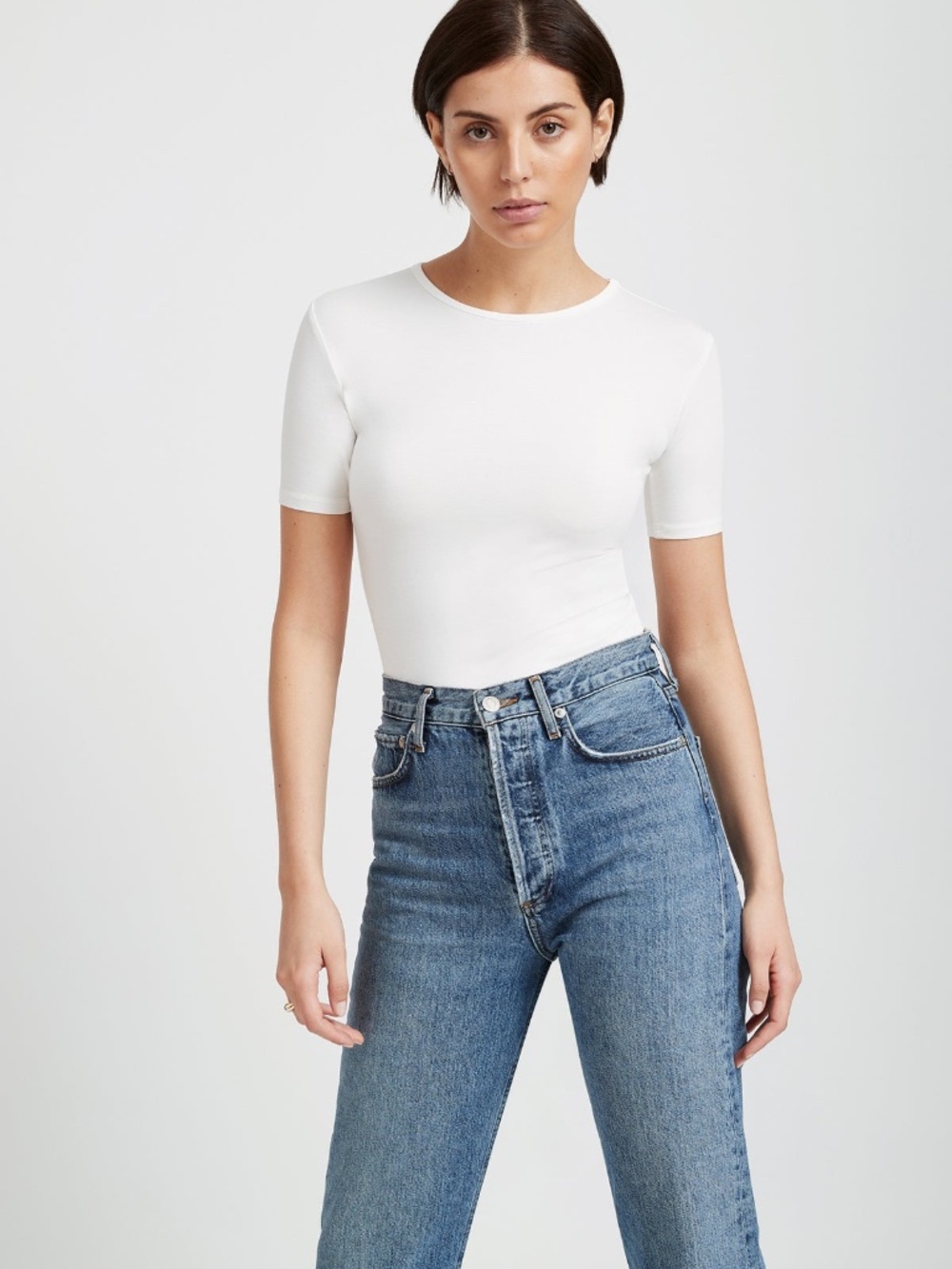NWT Marcella Off White Reign Short Sleeve Top - Picture 2 of 4